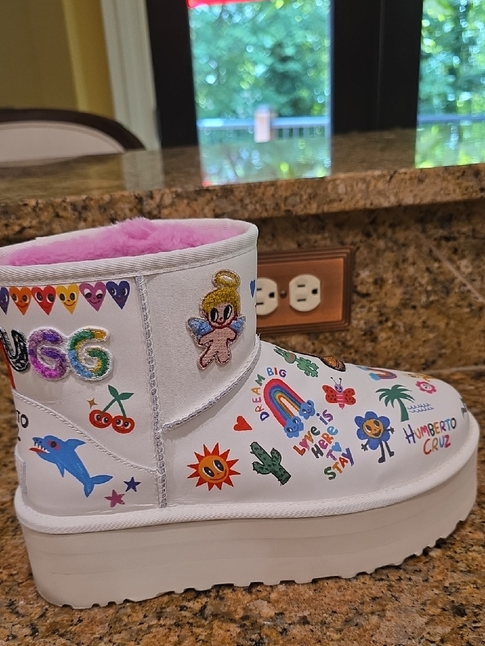 UGG Platform Pop Sketch Boot By Humberto Cruz - SZ 9 - Picture 6 of 13